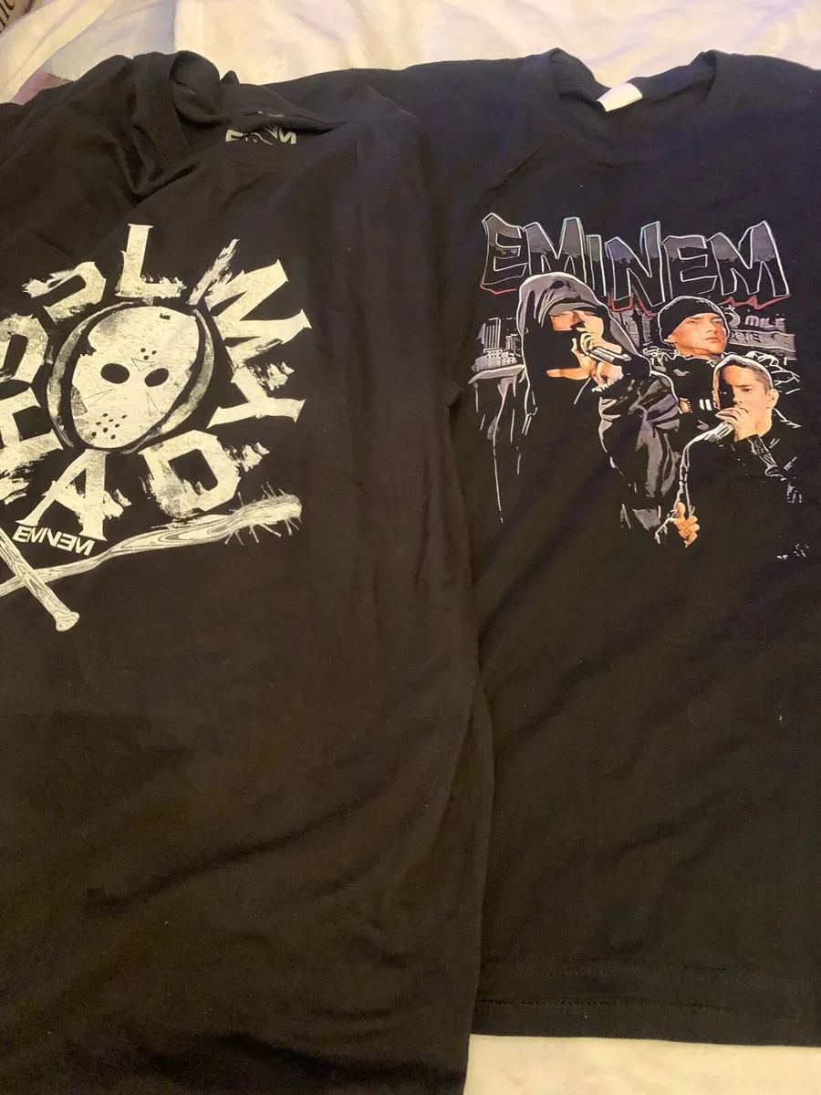 2 Eminem t shirt lager and xl - Image 1