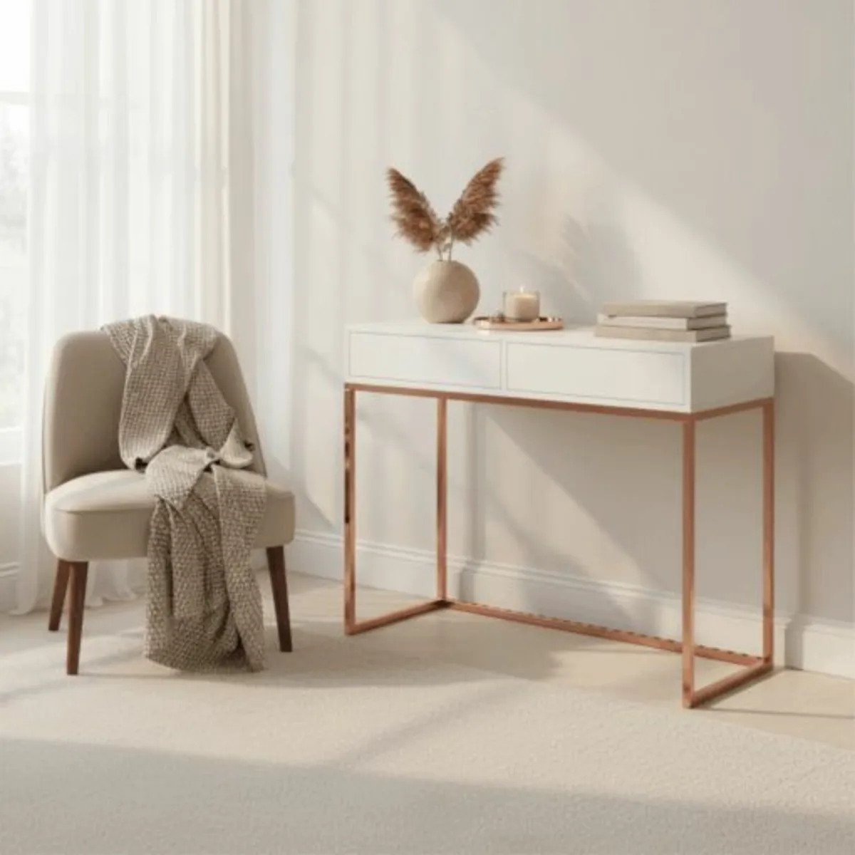 Modern Console Tables Sleek Storage - Image 1