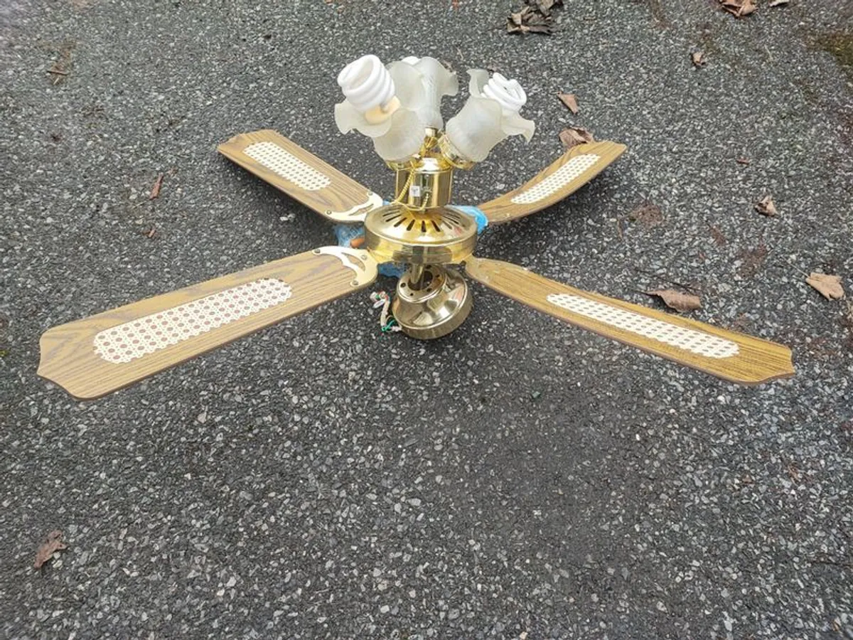 Chandelier with fan - Image 3