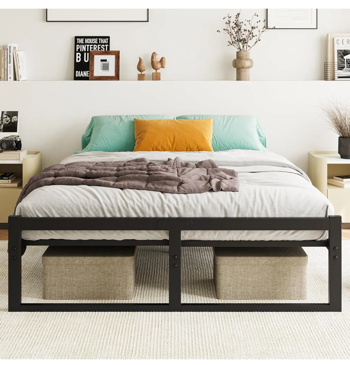 King Size Metal Bed Frame Platform - Image 1