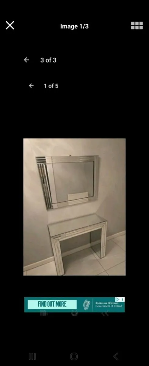 Console table and mirror - Image 3
