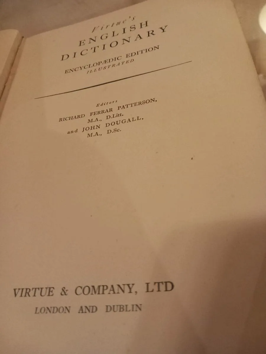 Virtue's English dictionary encyclopedia D18 post - Image 2