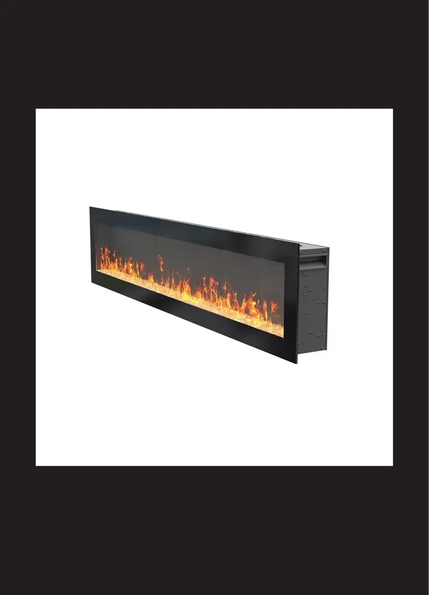 60” Wall mounted electric fire - Image 3