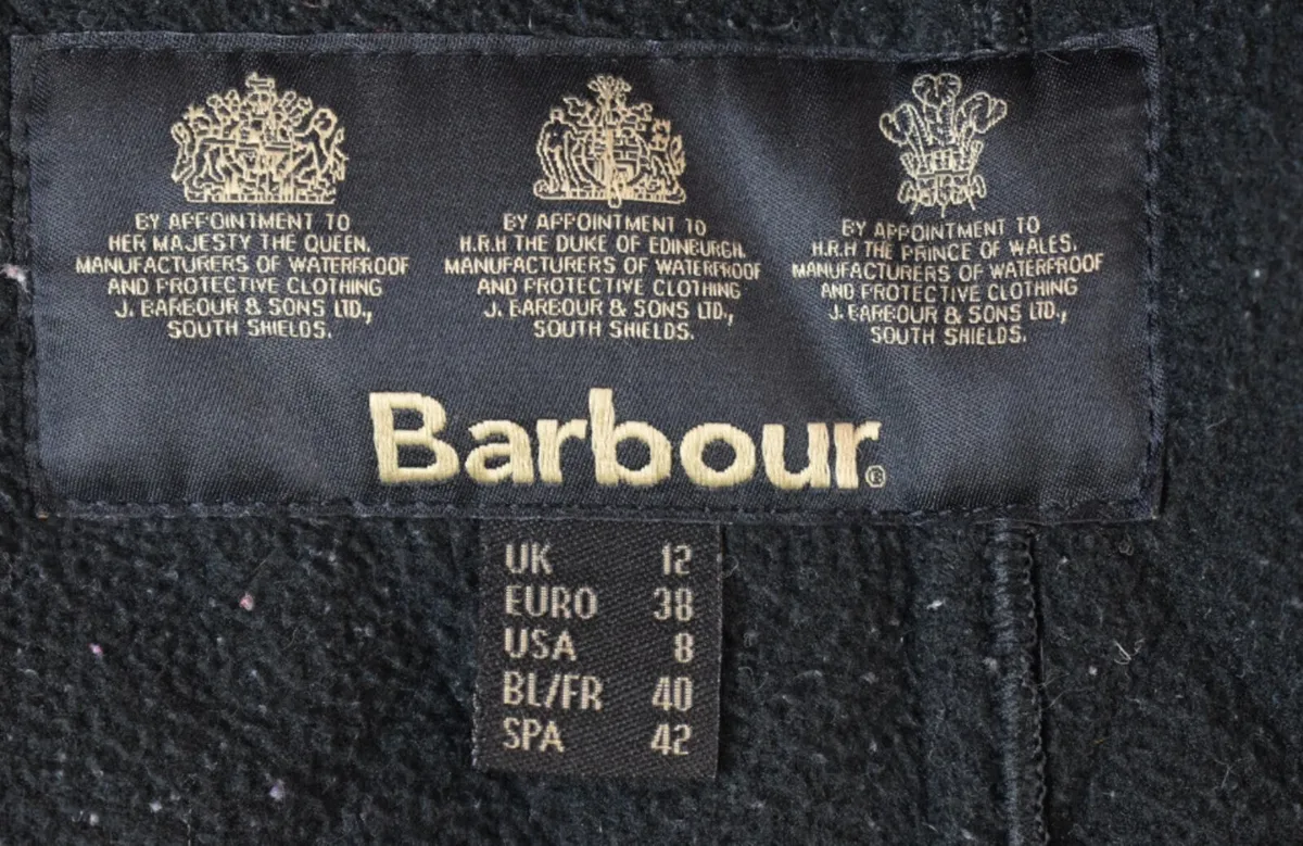 Barbour Black Quilted Womens Ladies Jacket Size 12 - Image 4