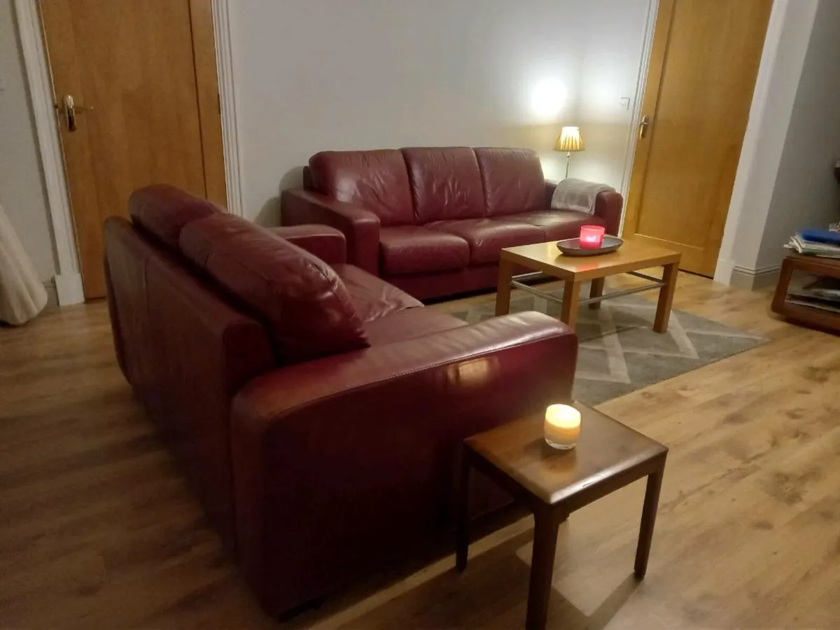 Leather couches Sofas 3 + 2 Seater - Image 1