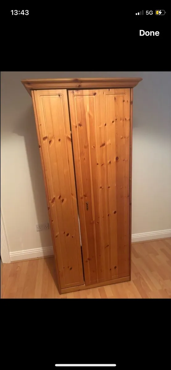 2 pine wardrobes in excellent condition - Image 1