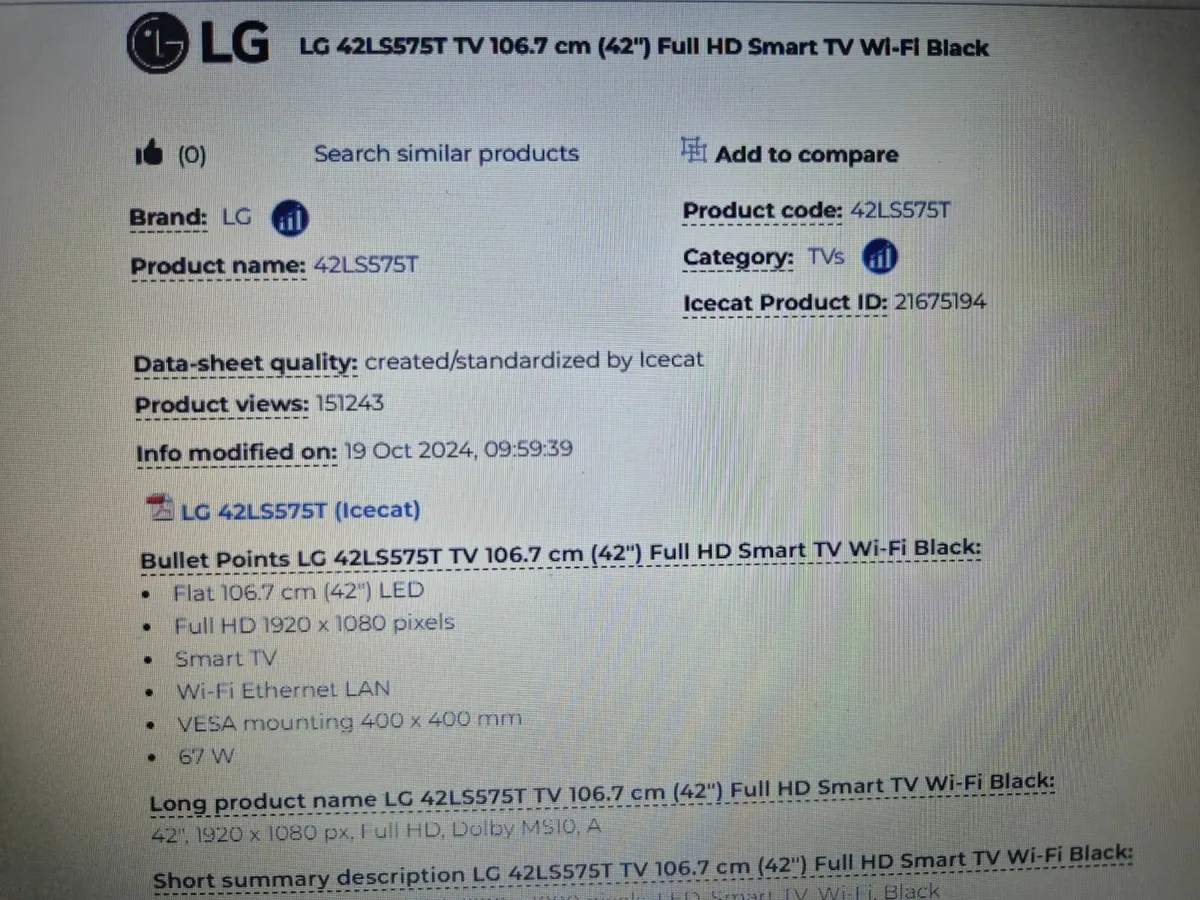 Lg 42 inch - Image 4