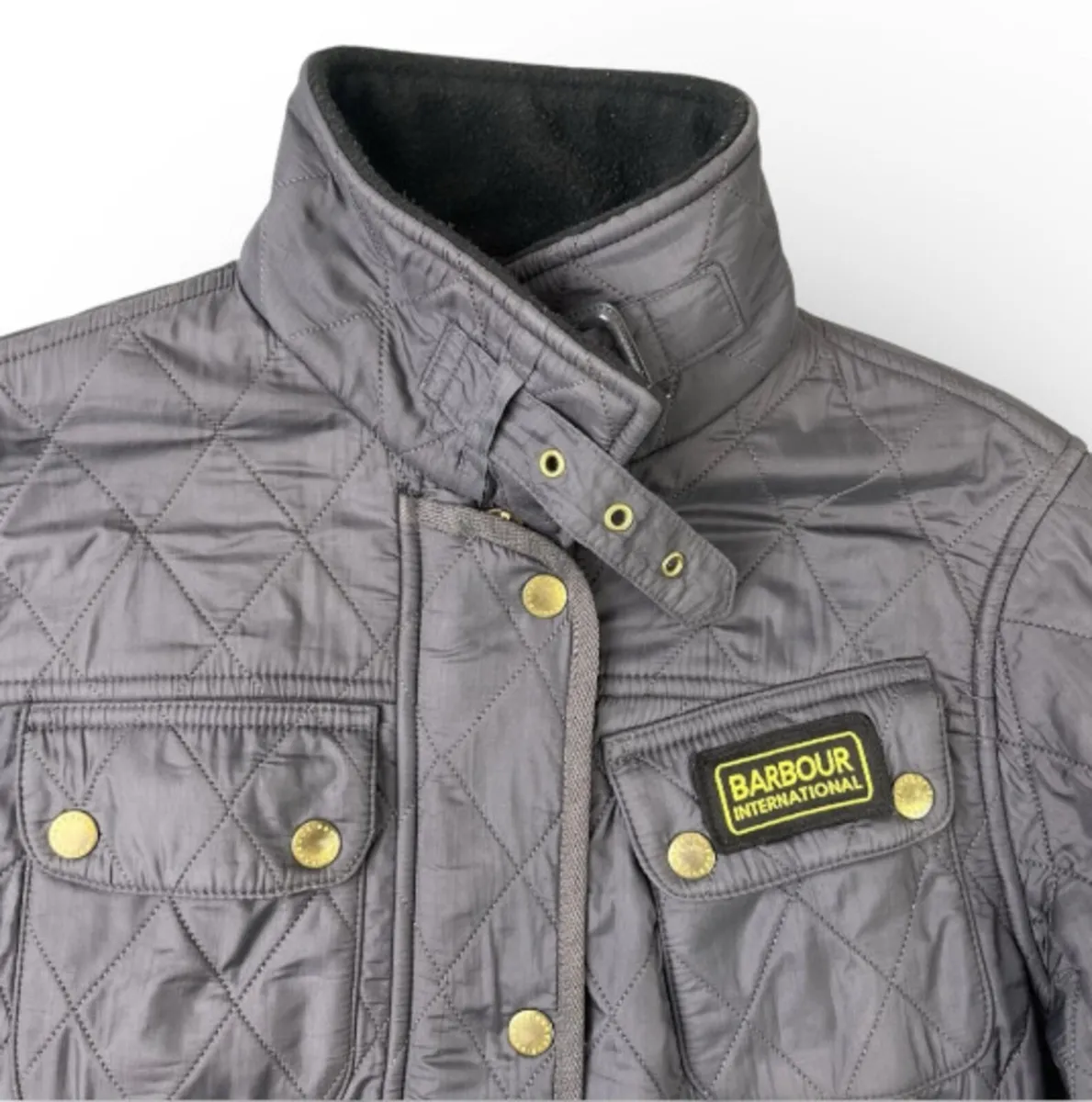 Barbour Womens Ladies Grey Jacket Size 12 - Image 3