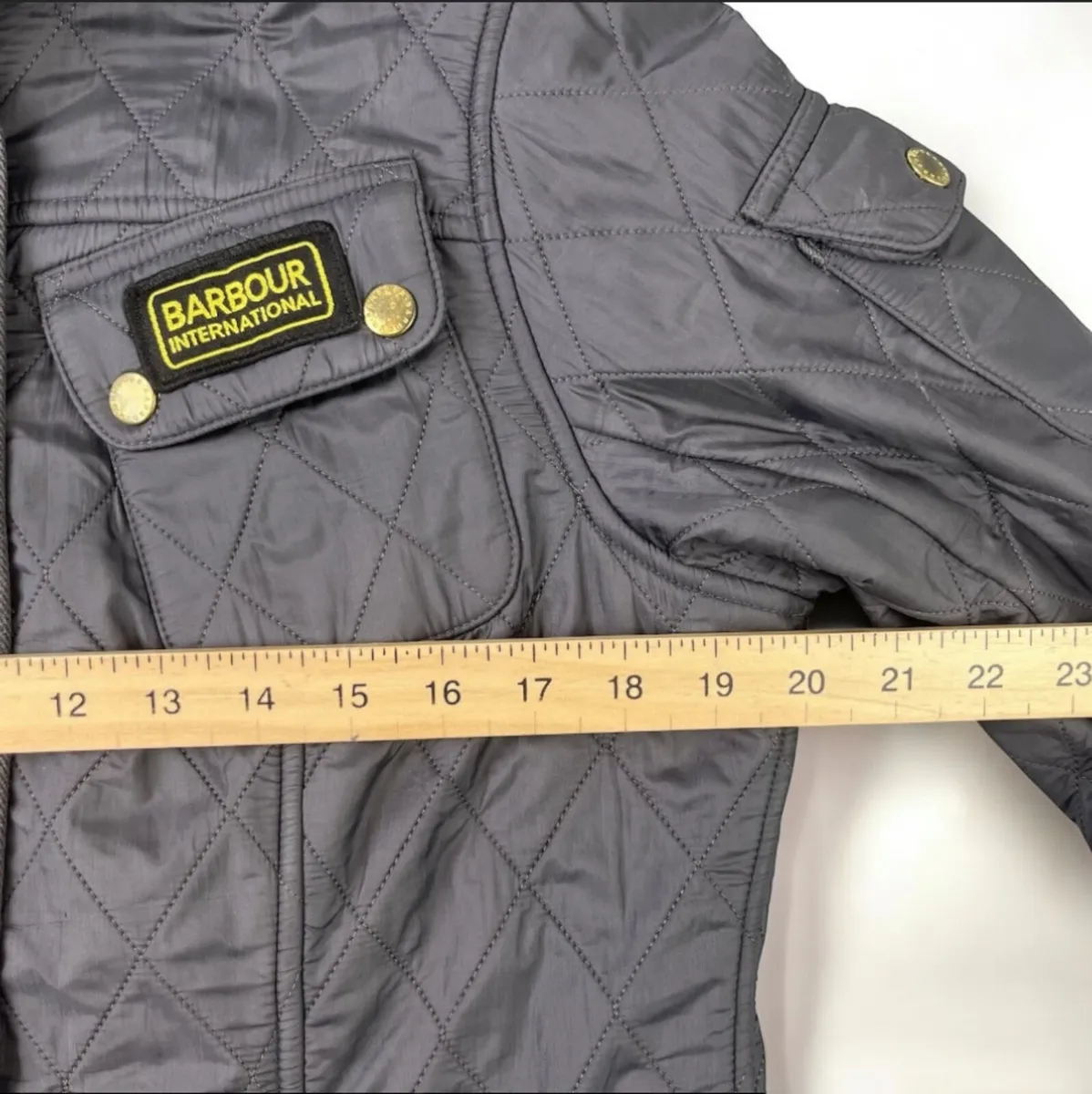 Barbour Womens Ladies Grey Jacket Size 12 - Image 4