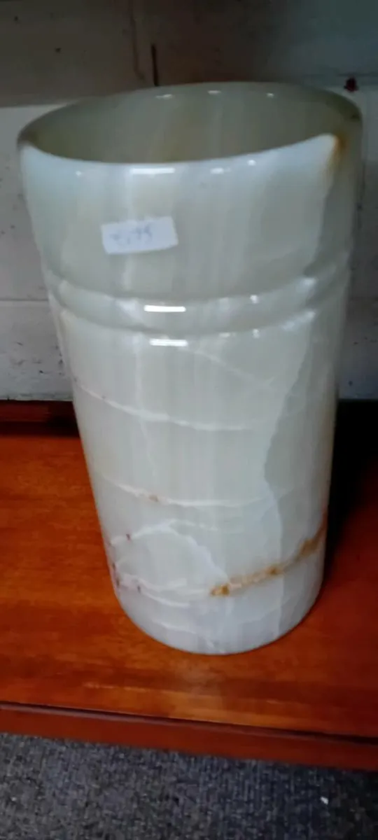 Stunning Alabaster Umbrella Stand