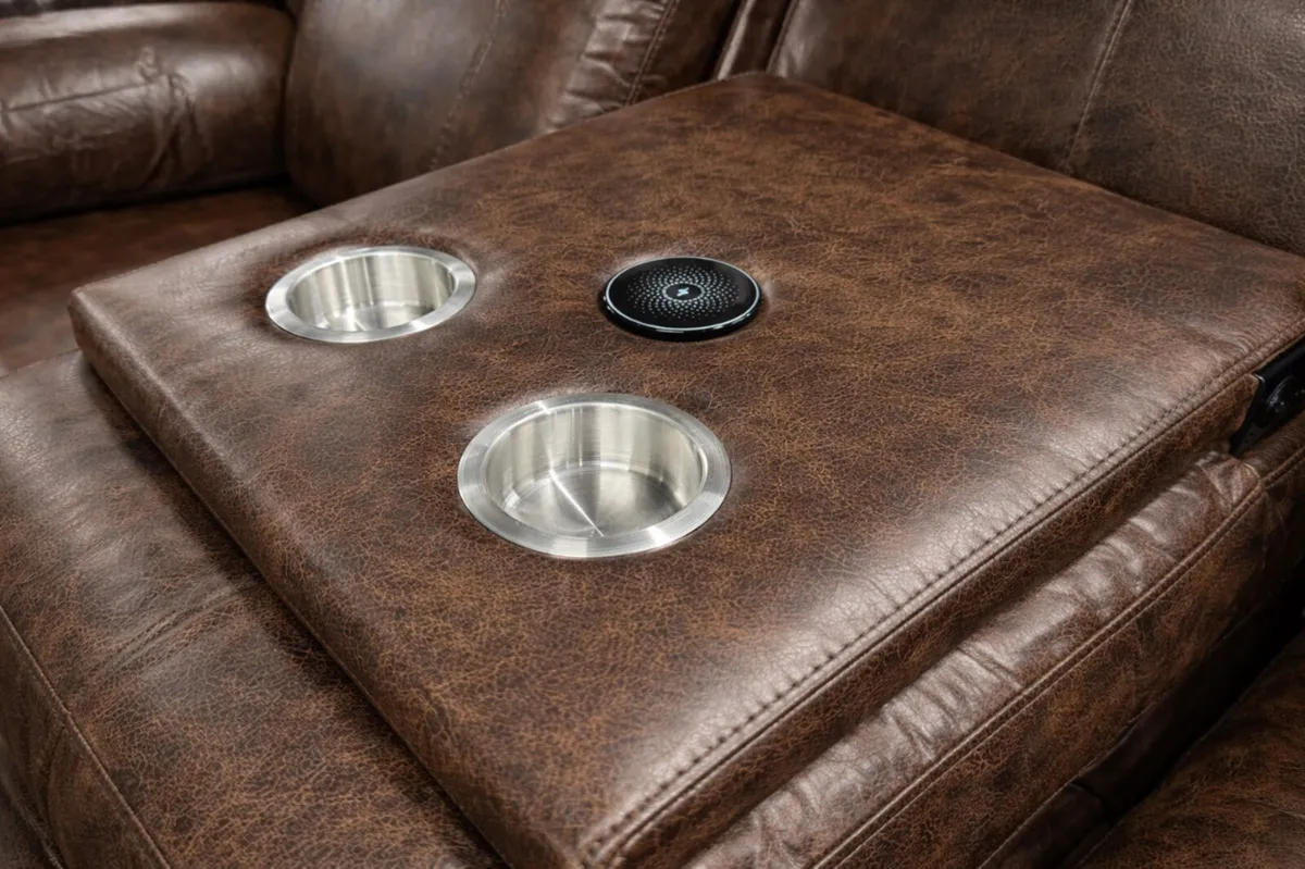 New 3+1+1 Brown Washington Recliner Sofas - Image 3