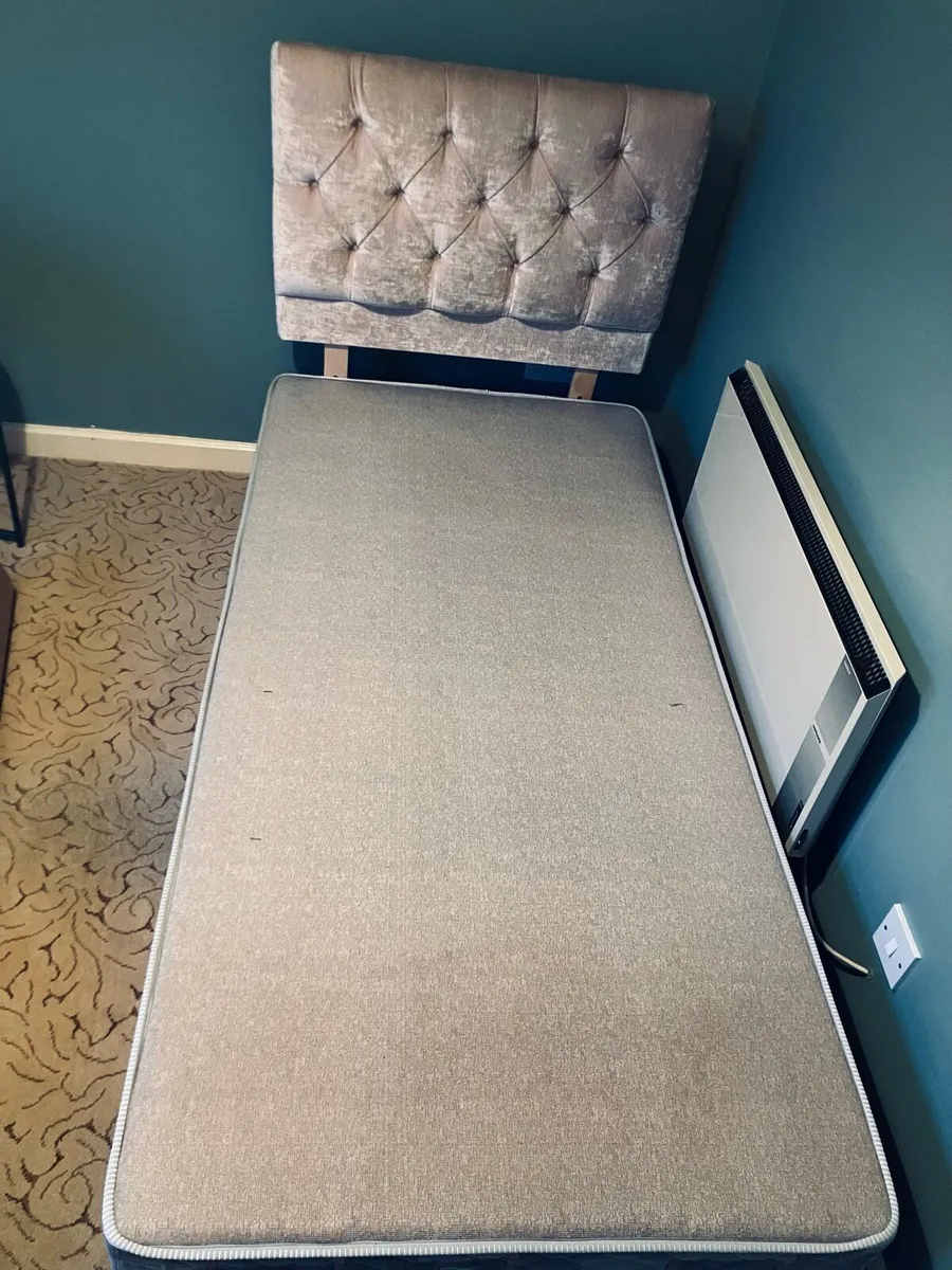 FREE: Single bed, headboard & mattress - Image 2