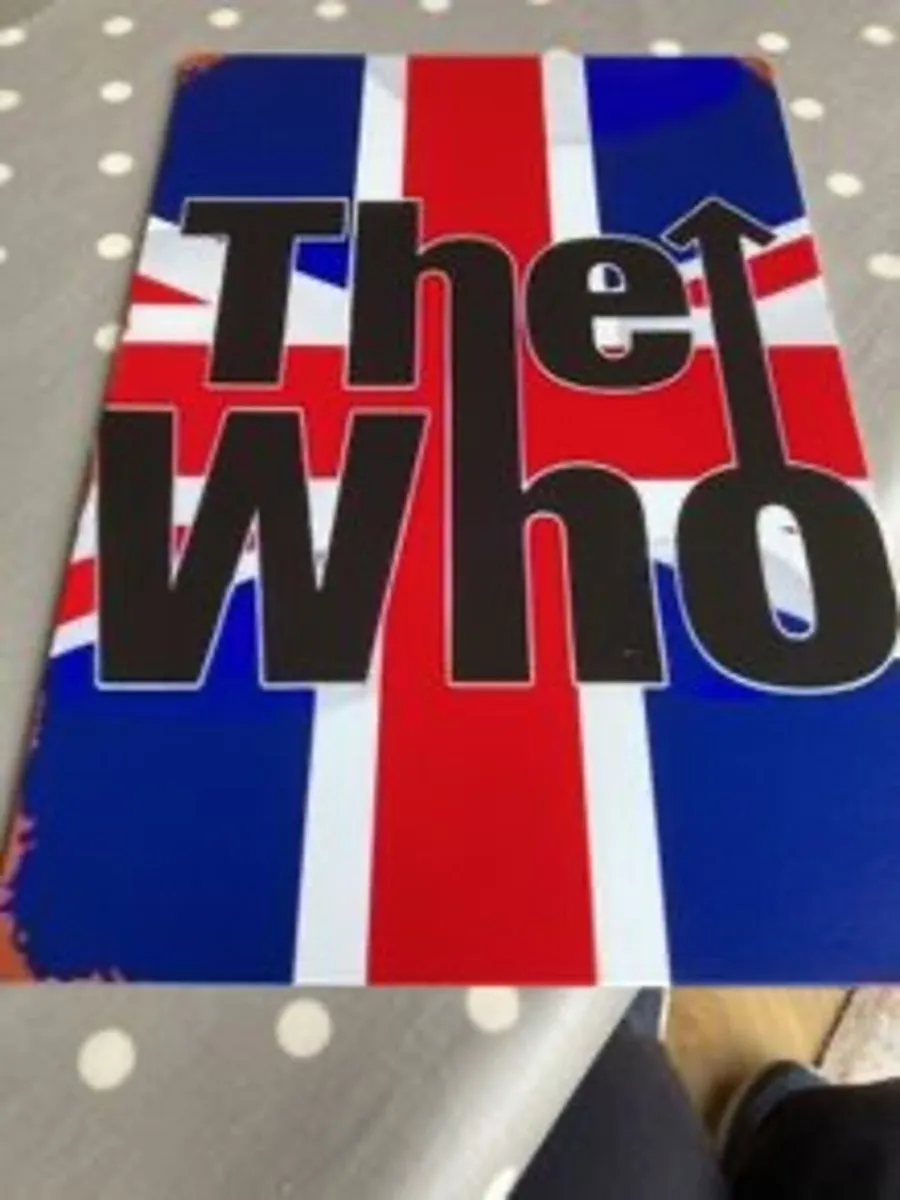 The Who Metal Wall Plaque