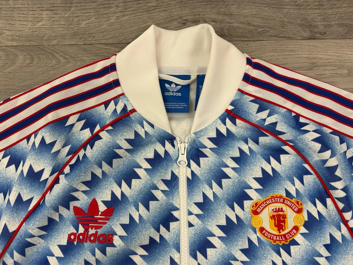 Retro Adidas Manchester United 1992 Track Jacket - Image 3