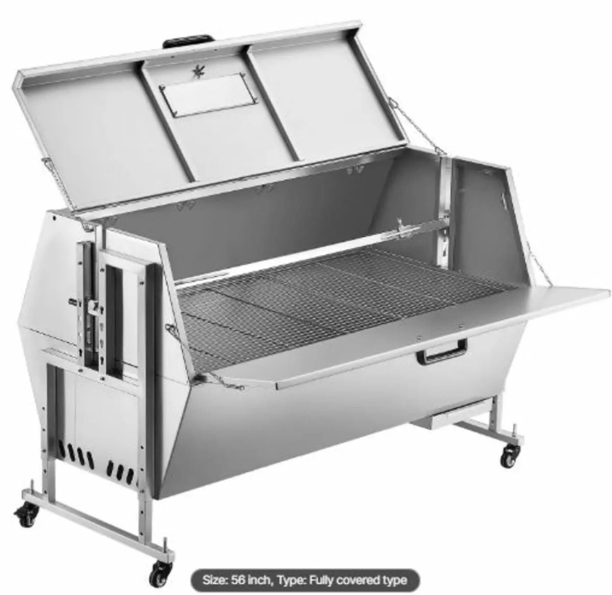 60W Rotisserie Grill with Hooded Cover,56 Inch Pig - Image 3