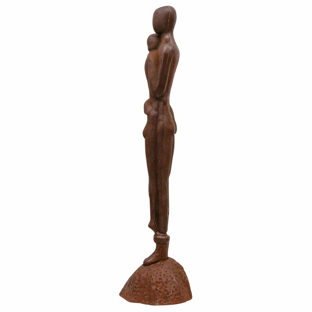 Iron Love Couple Garden Sculpture – Antique Style - Image 3