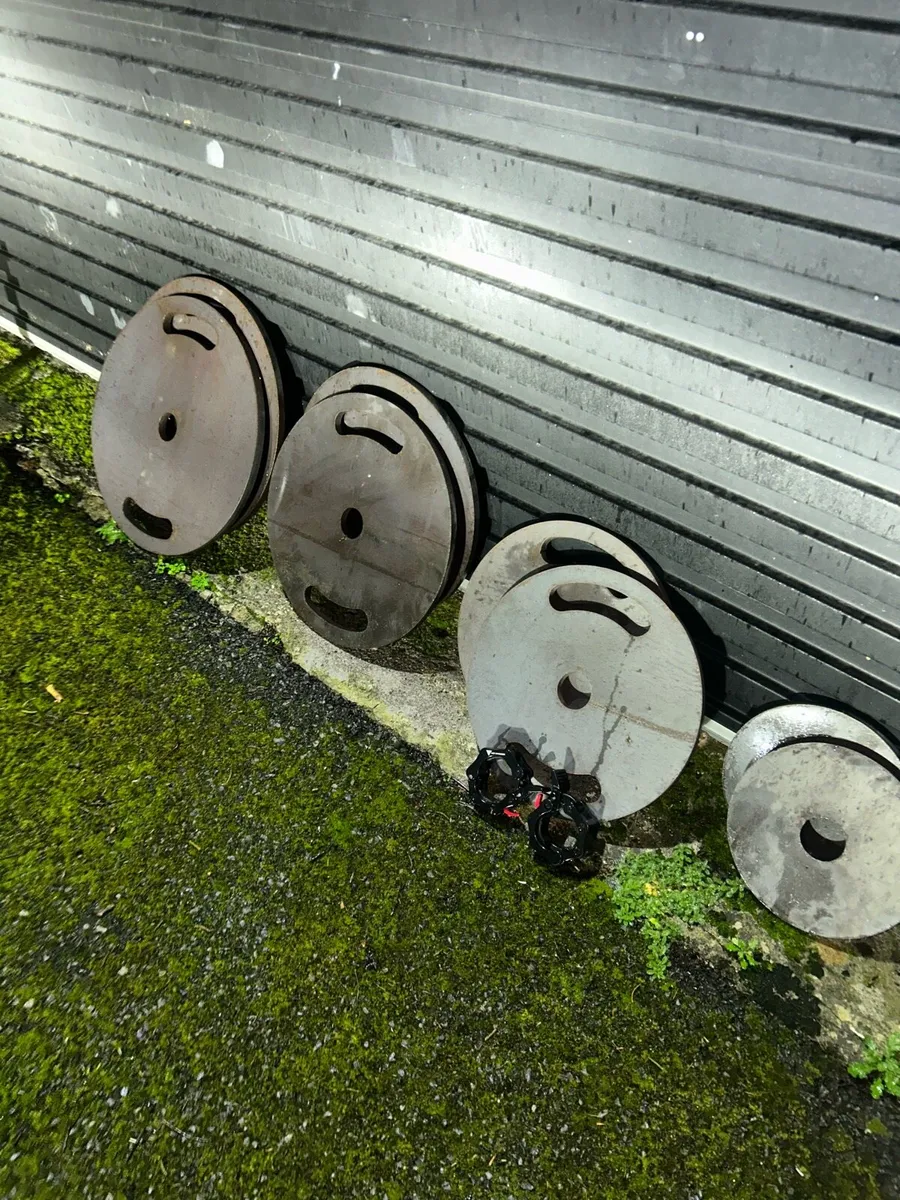 20kg bar - Plates (20kg,15kg,10kg,5kg)x2 + clips - Image 2