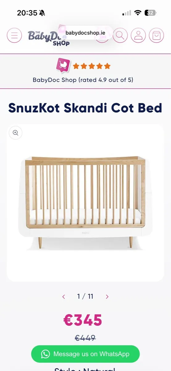 Snuz Cotbed - Image 4