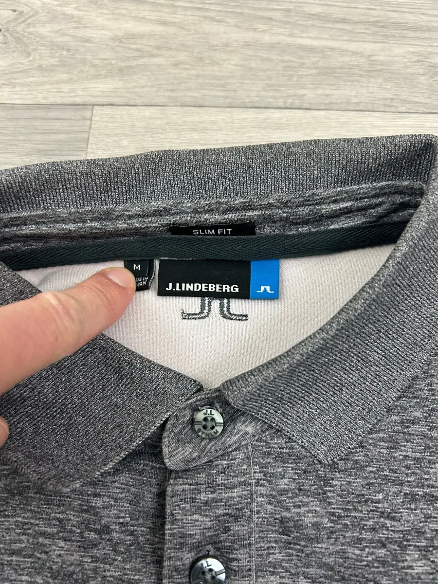 J.Lindeberg Long Sleeve Golf Polo Shirt Mens Mediu - Image 4