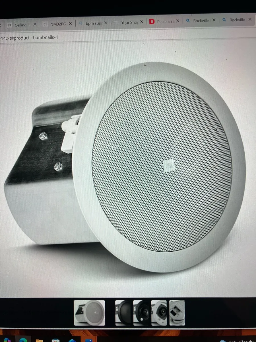8 JBL speakers 14 C/T 4” in ceiling speakers - Image 1