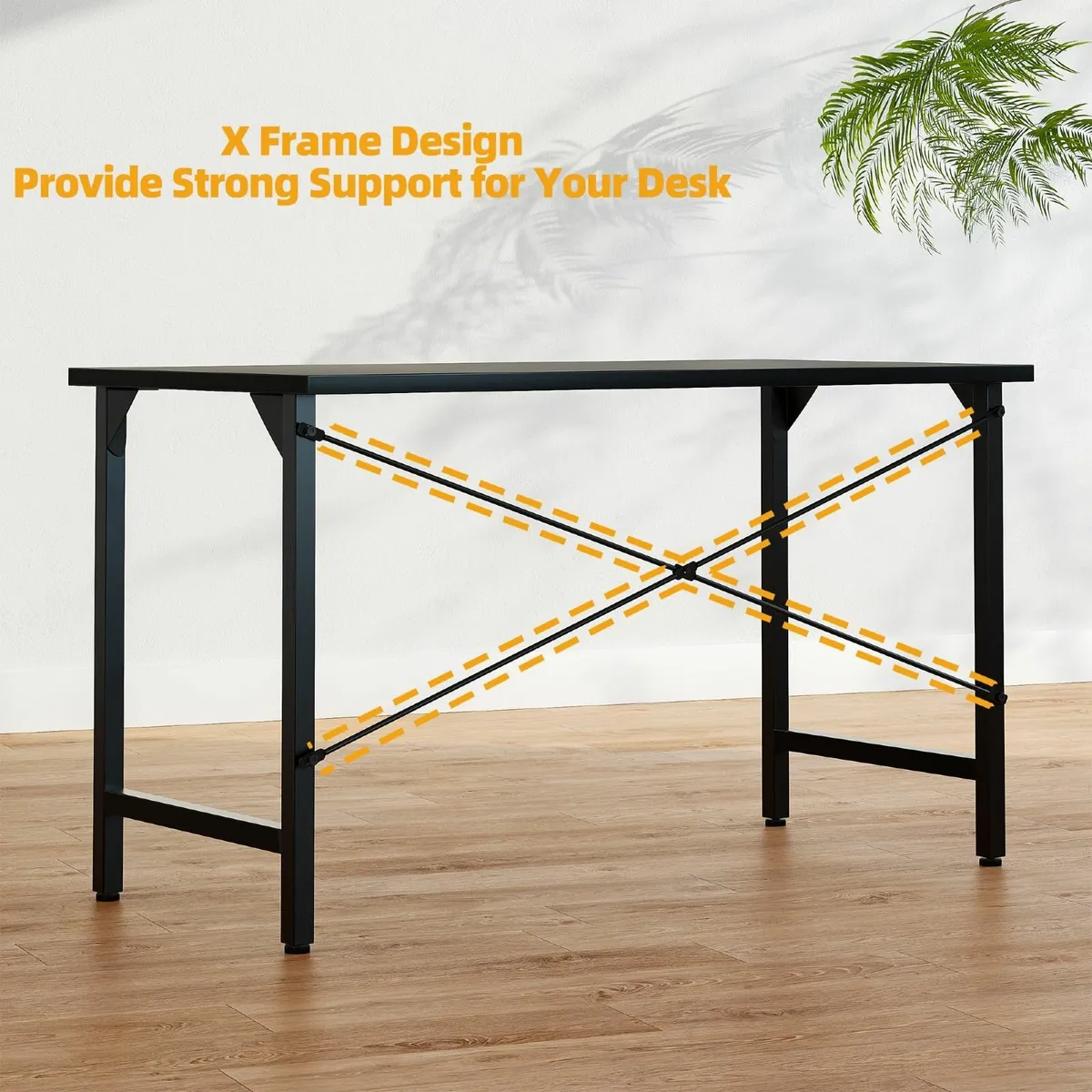 Desk, 100 x 48 cm Computer Desk, Office Table - Image 4