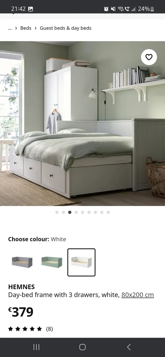 Ikea Hemnes Day Bed with 3 Drawers - Image 3