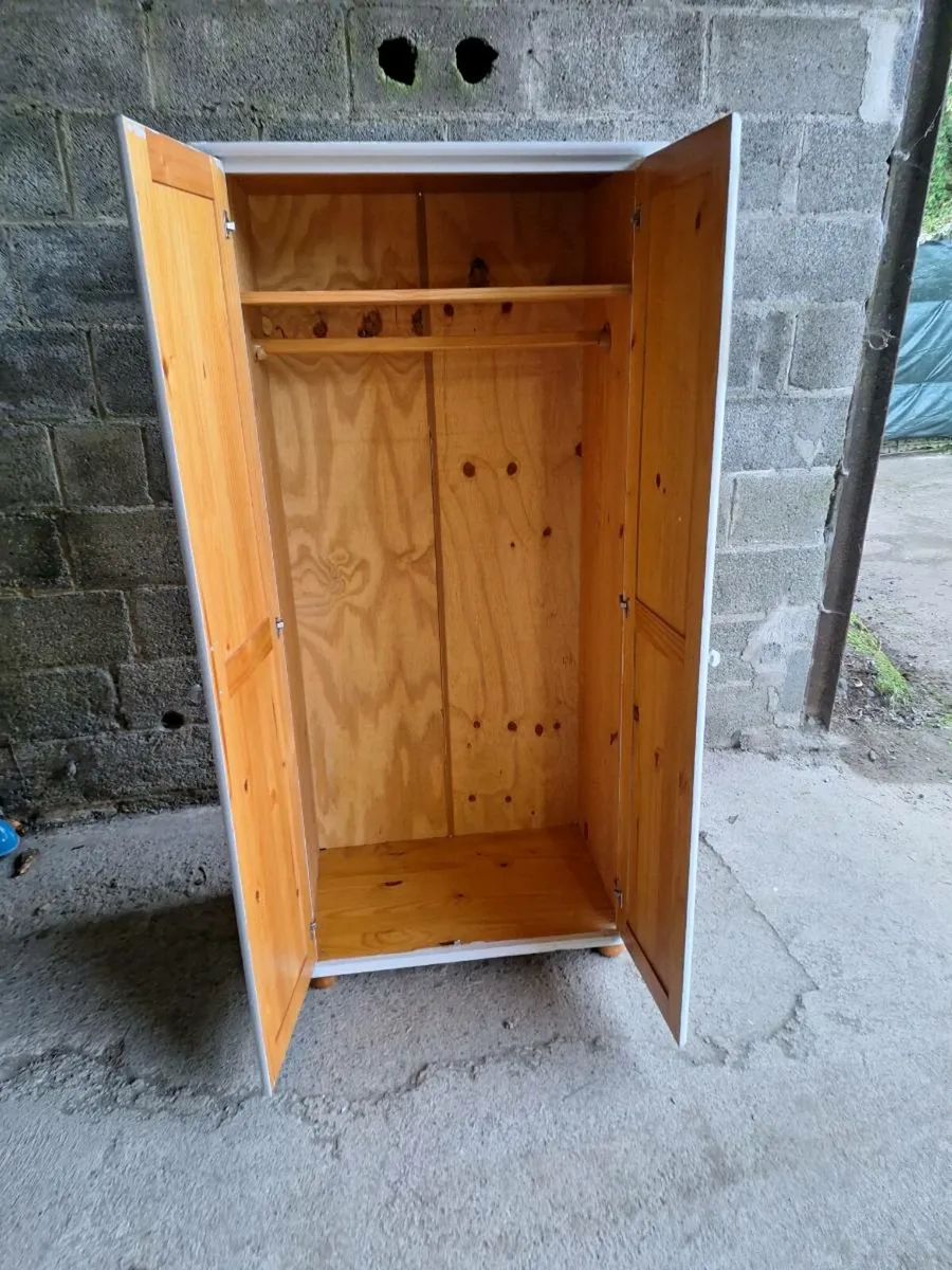 Painted pine wardrobe (DELIVERY ) - Image 2
