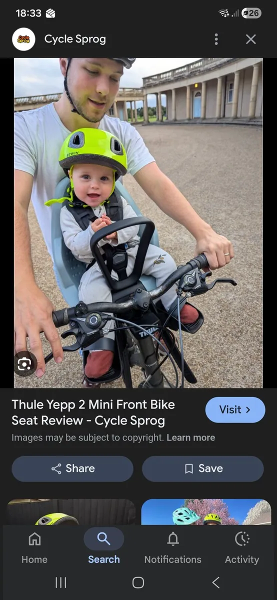 Kids bike seat - Image 3