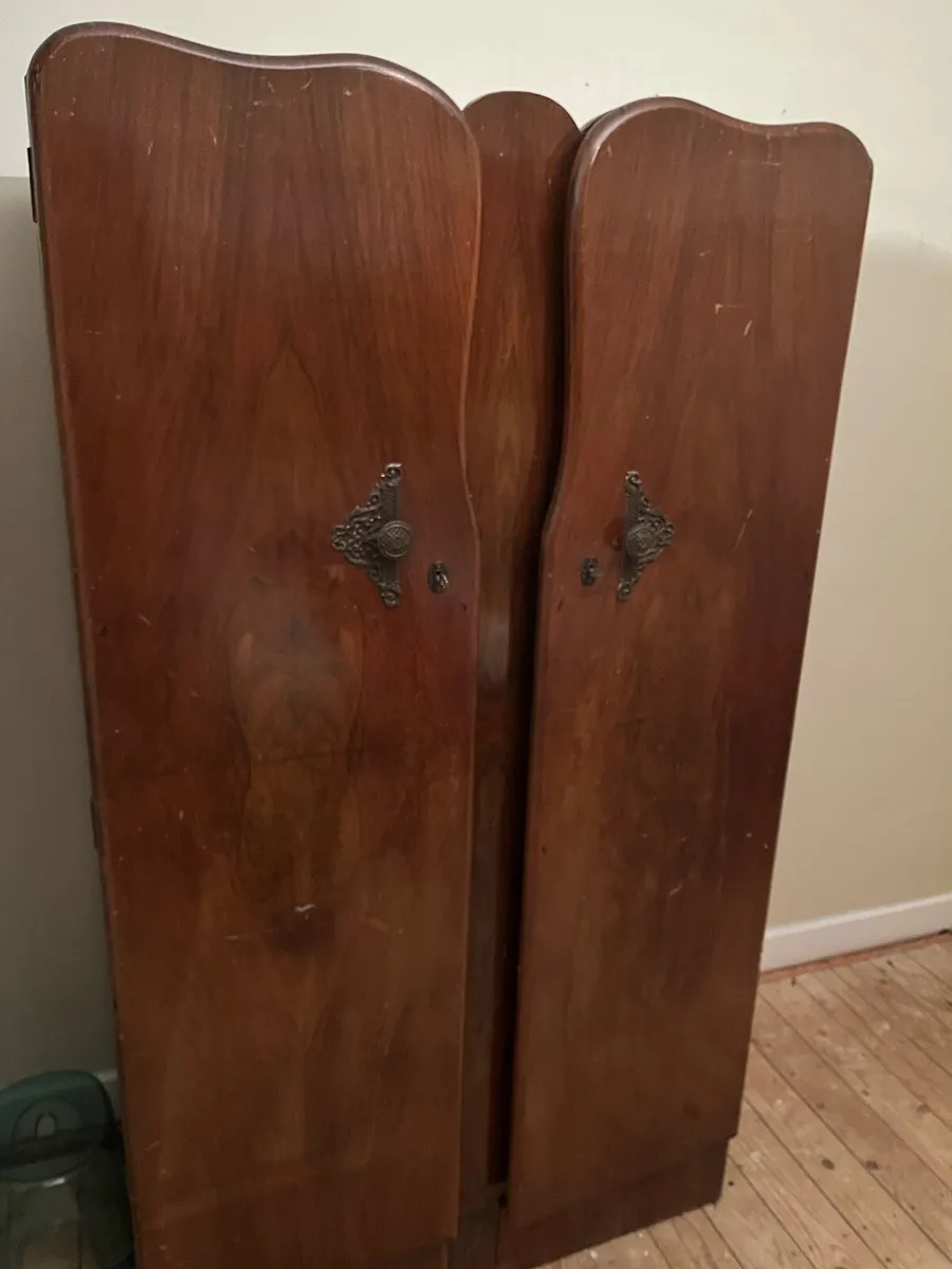 Antique wardrobe x 2 - Image 4