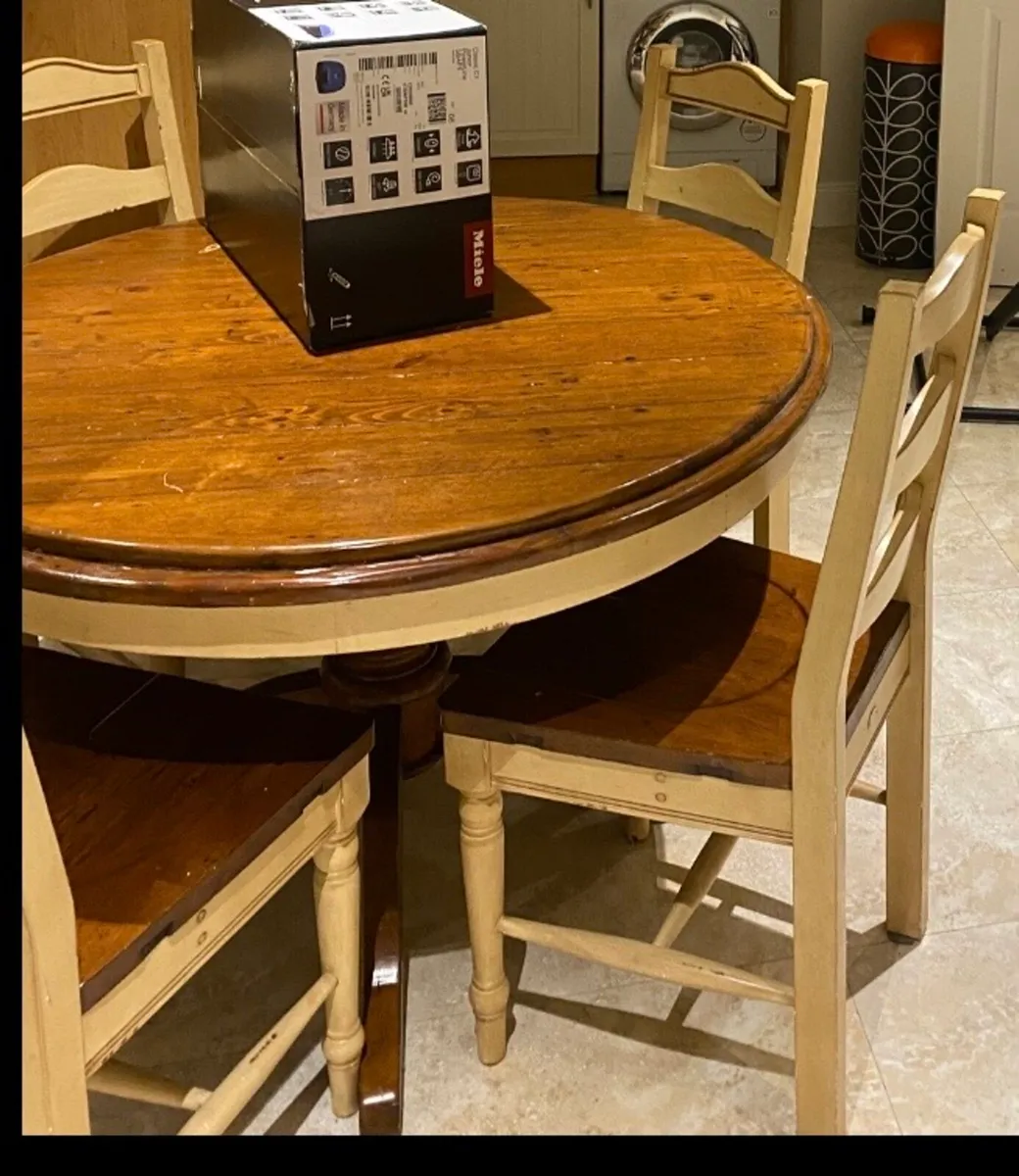 Dining table and 4 chairs (Galway City) - Image 1