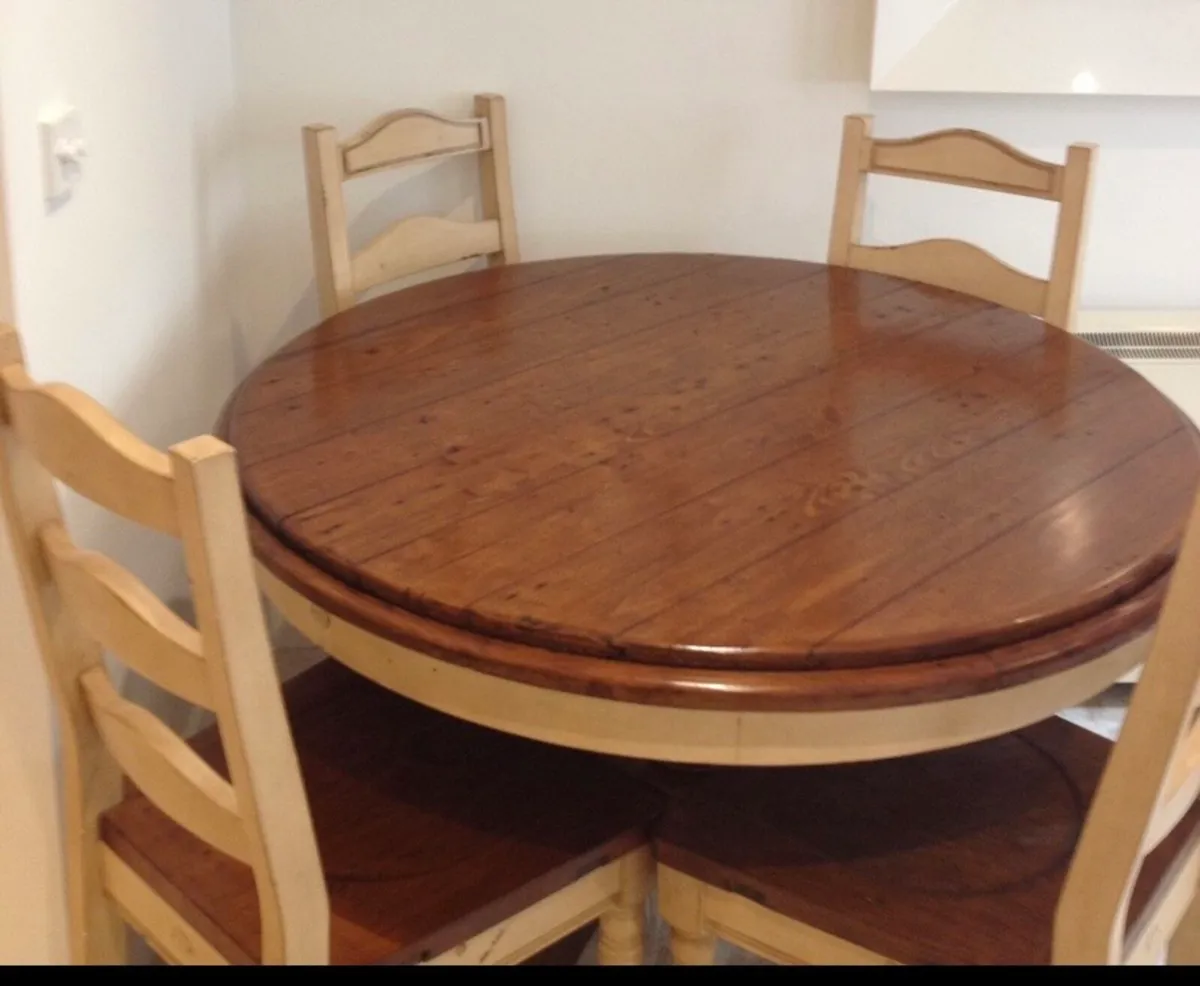 Dining table and 4 chairs (Galway City) - Image 3