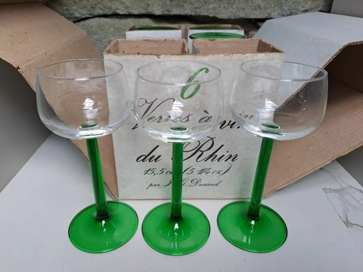JG Durand wine glasses vintage - Image 1