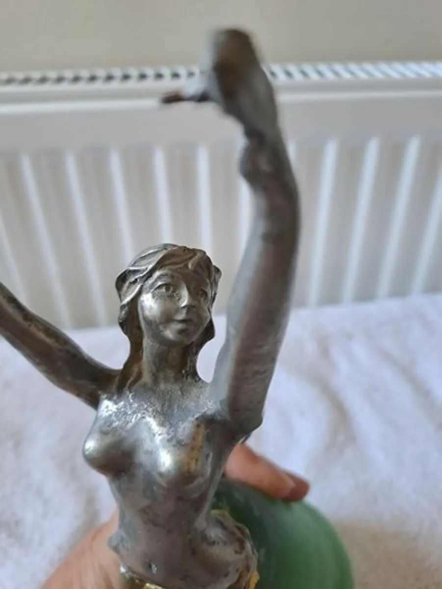 Pewter and green glass bridal cup - Image 4