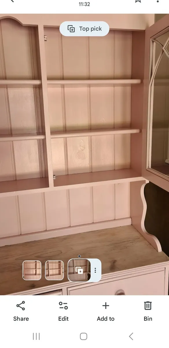 Pitched pine kitchen dresser - Image 2