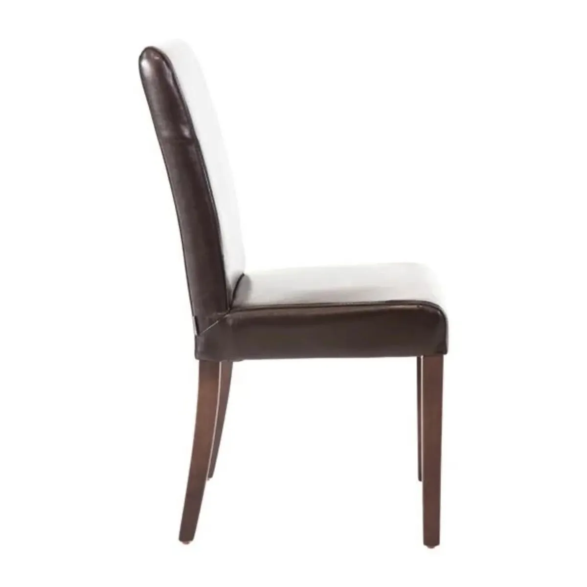 Bolero Faux Leather Dining Chairs Dark Brown - Image 2
