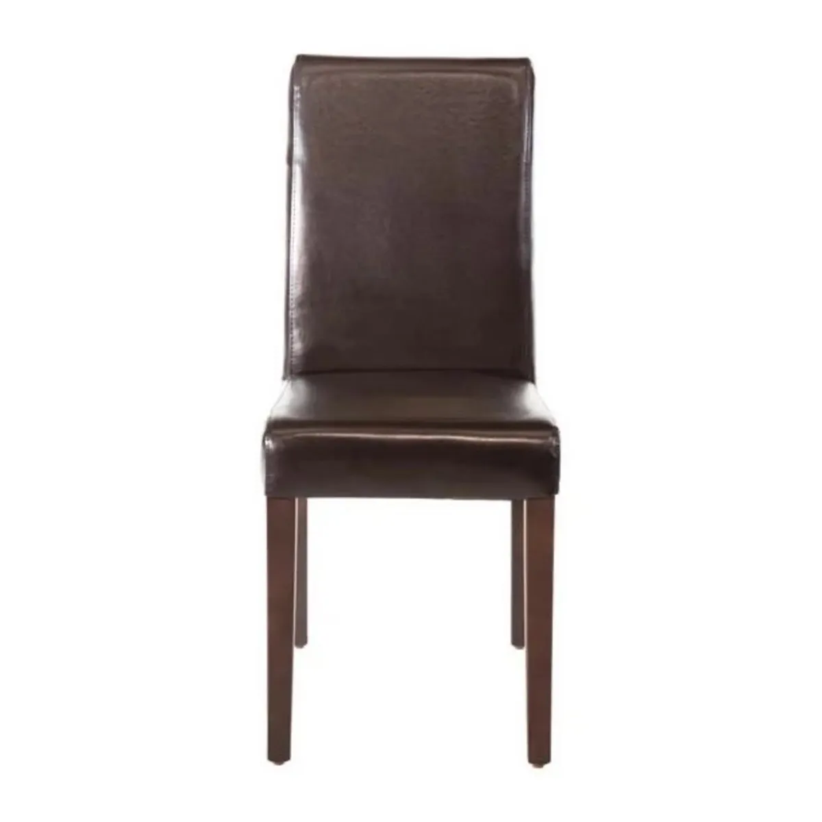 Bolero Faux Leather Dining Chairs Dark Brown - Image 3