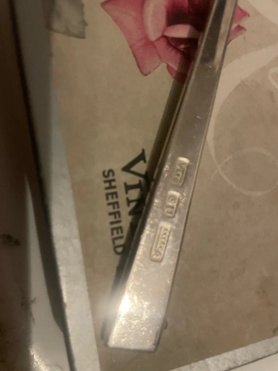 Antique nine  dessert forks - Image 4