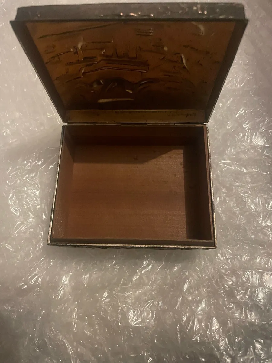 Silver plated cigarette box - Image 3