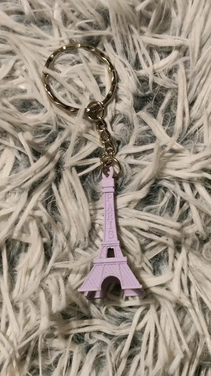 Paris in Your Pocket — Eiffel Tower Keychain viole - Image 2