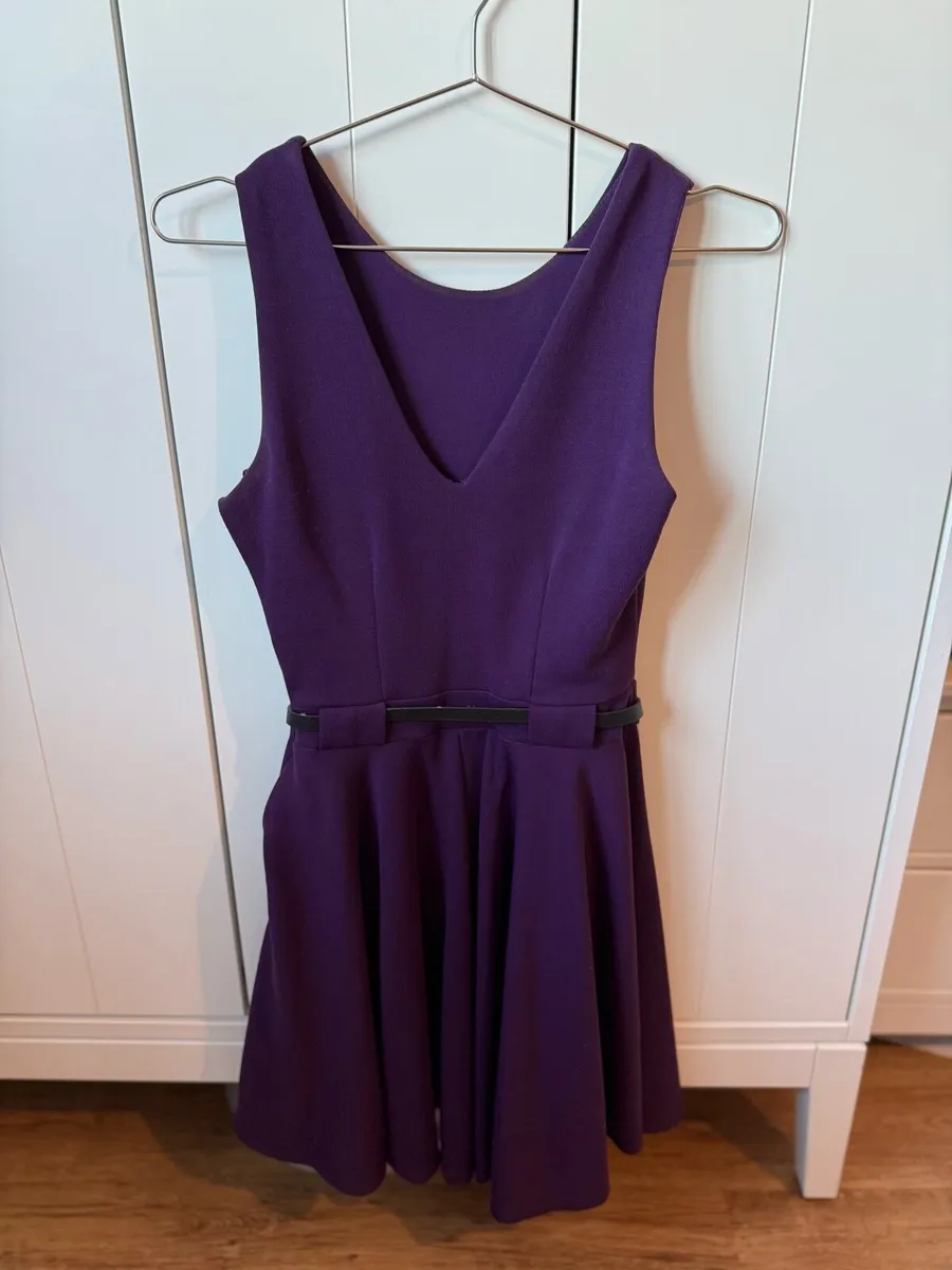 Ladies women purple mini dress - Image 1