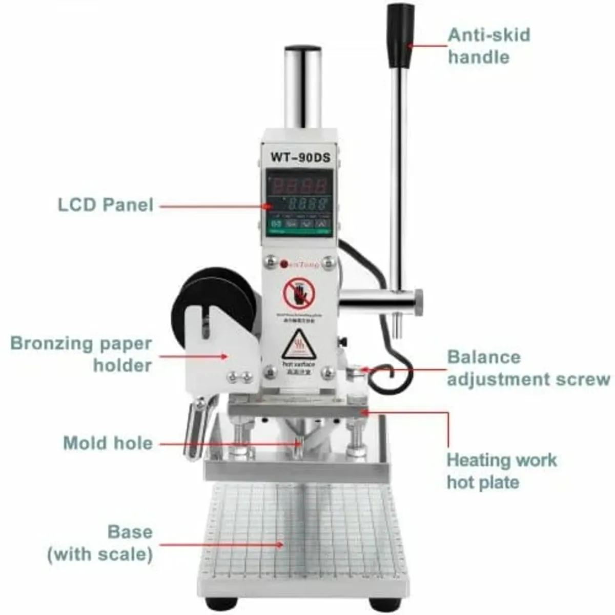 10x13cm Hot Foil Stamping Machine Leather Embossin - Image 4