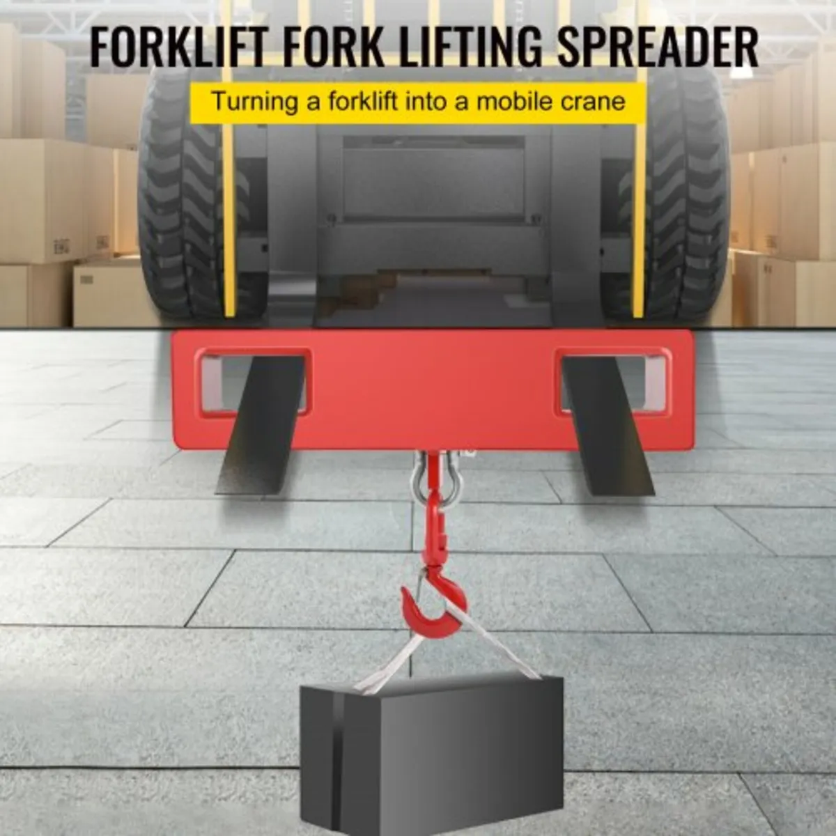 2 Ton Forklift Lifting Hook 4000 LBS/2000KG Capaci - Image 2
