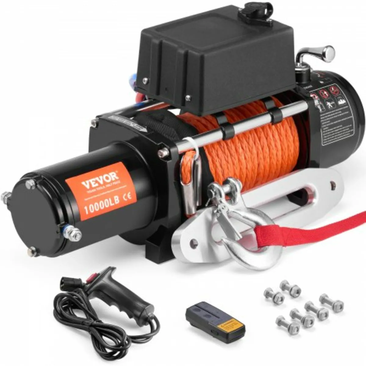 Electric Winch Truck 4535.9 kg Synthetic Rope Wate - Image 1