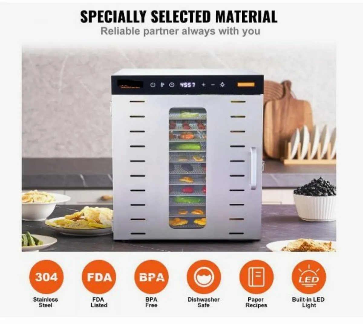 10 Trays Food Dehydrator Machine - Image 4