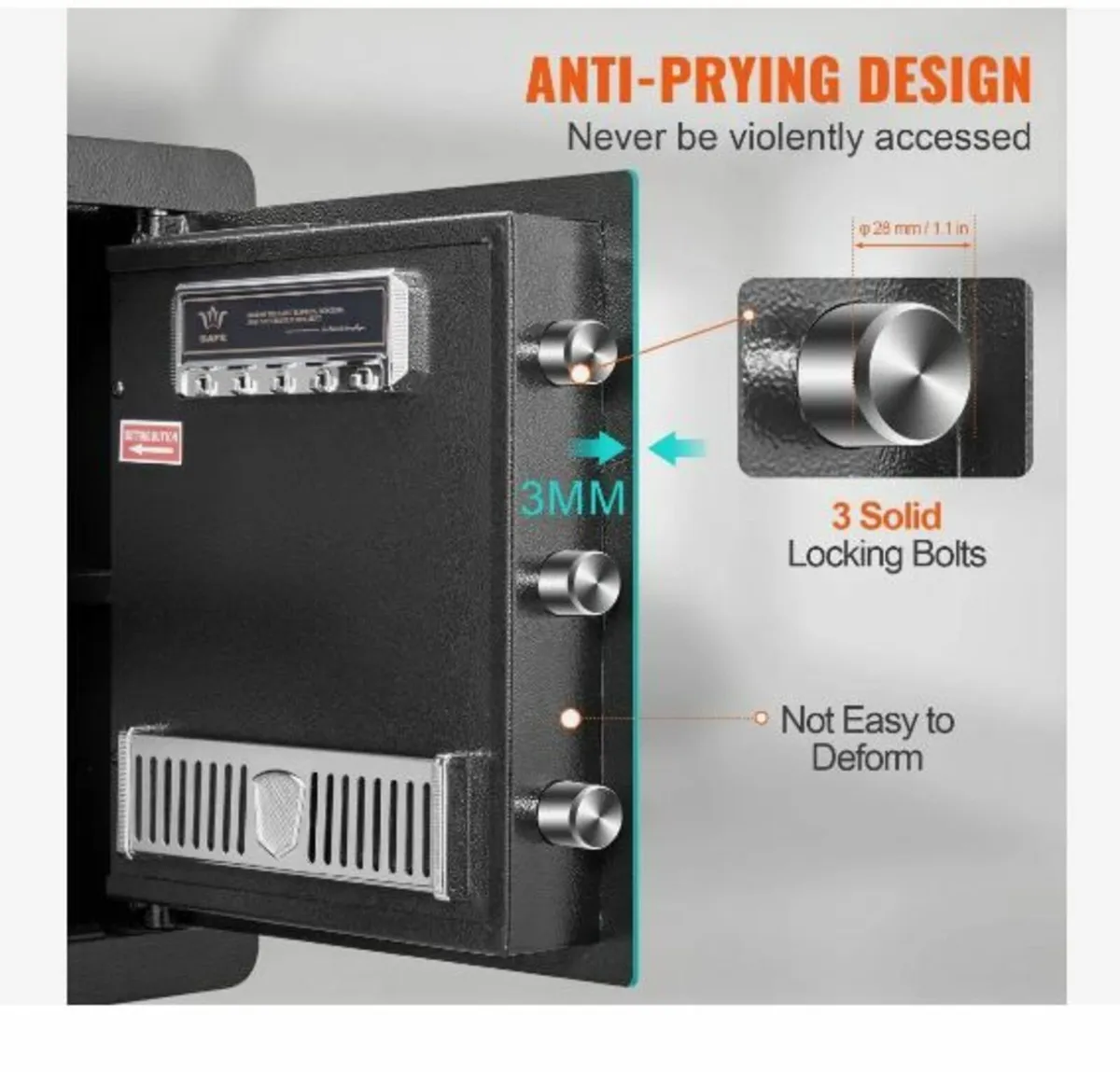 Safe, 51.0 L Home Safe, Steel Security - Image 2