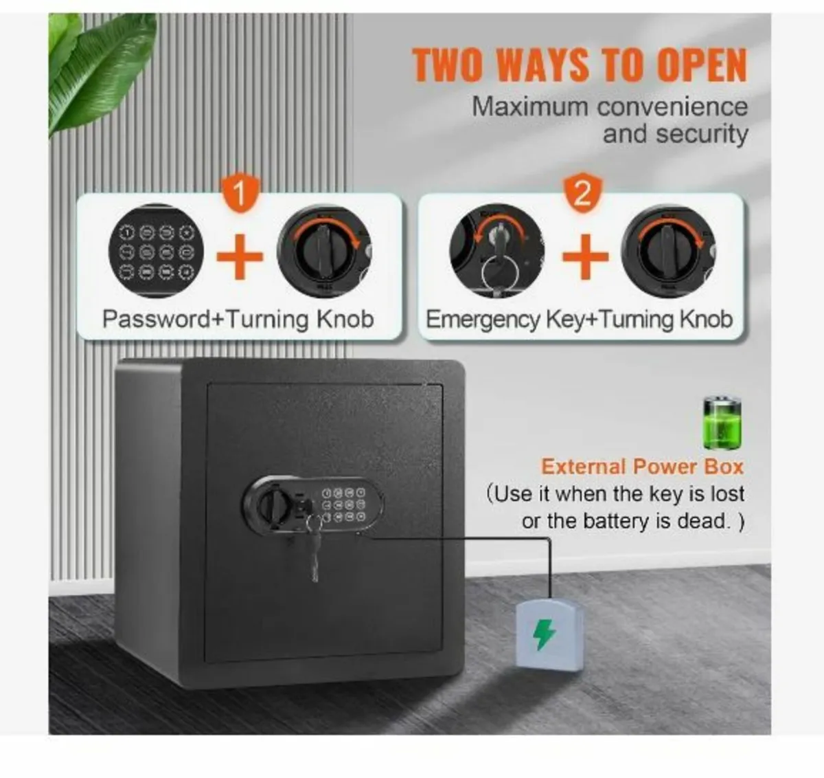 Safe, 51.0 L Home Safe, Steel Security - Image 4