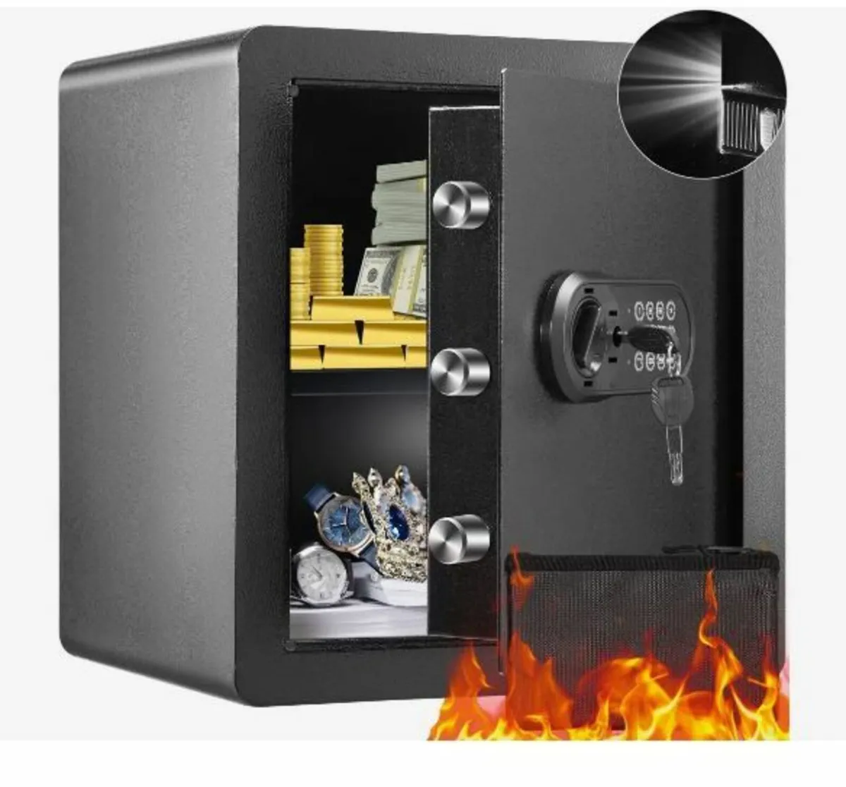 Safe, 51.0 L Home Safe, Steel Security - Image 1