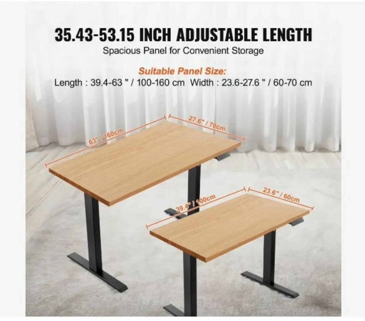 Electric Standing Desk Frame Adjustable - Image 2