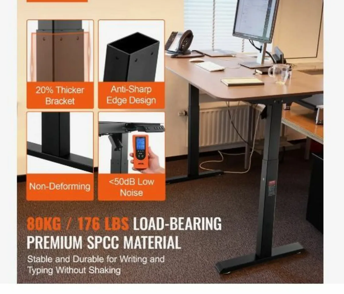 Electric Standing Desk Frame Adjustable - Image 4