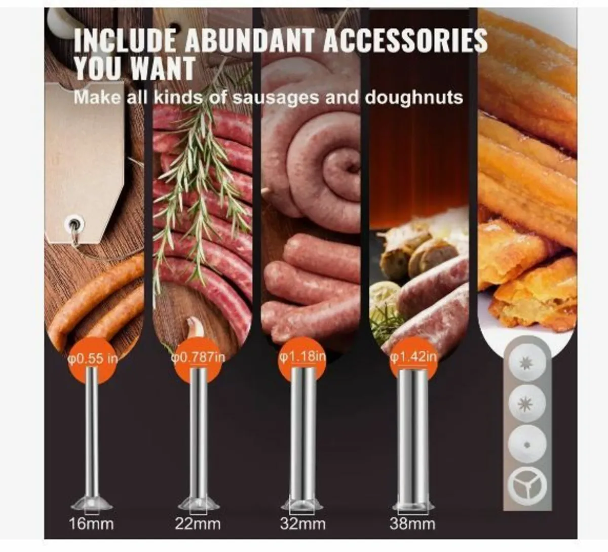 Manual Sausage Stuffer, 5LBS/3L Capacity - Image 4